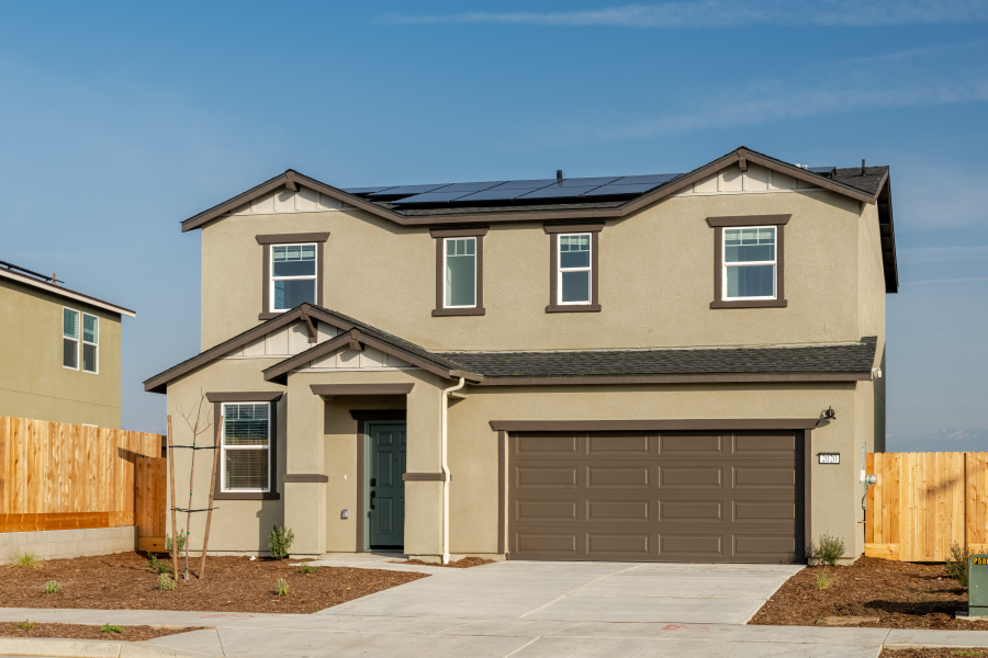 A house with garages.