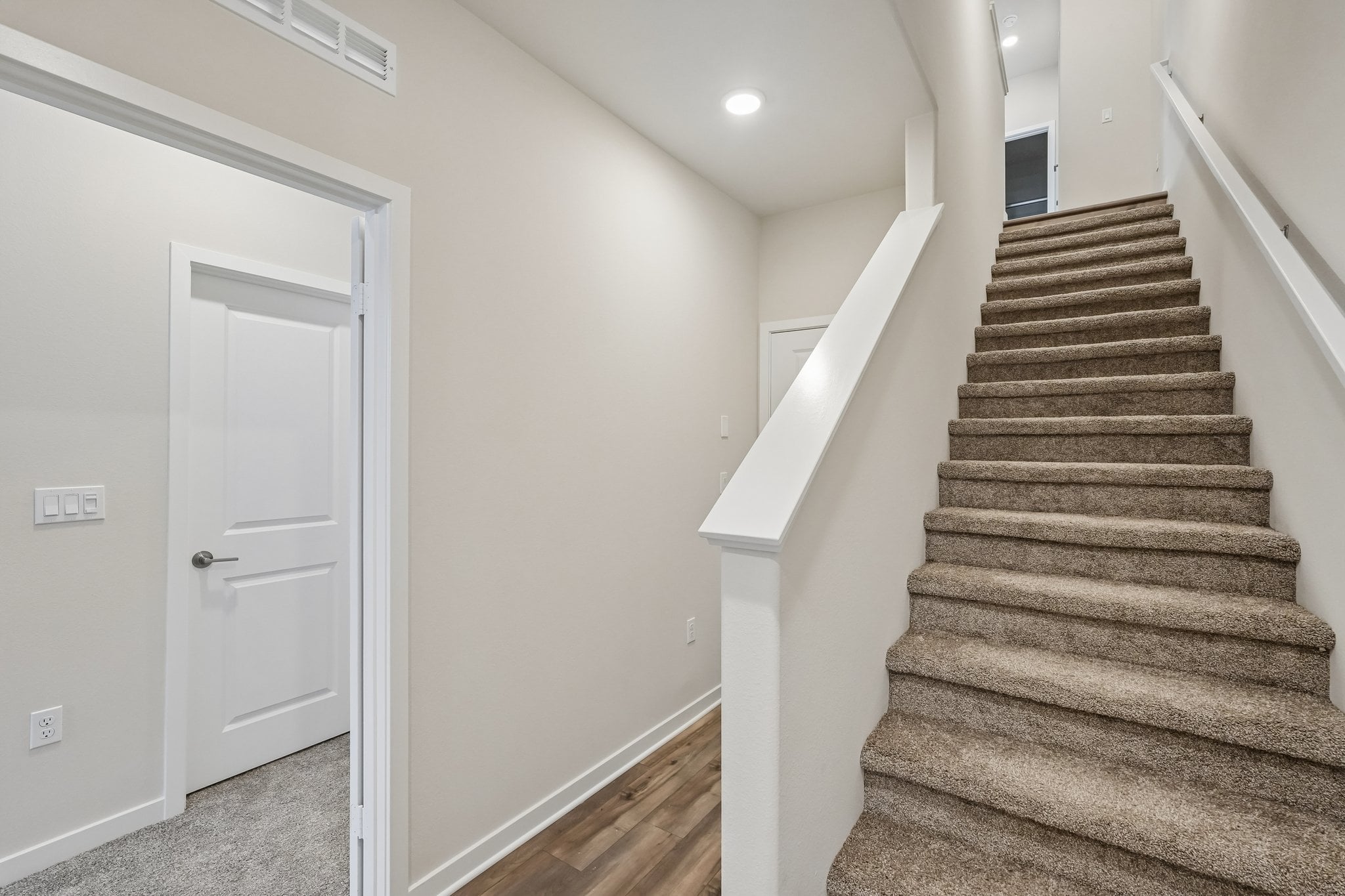 A staircase in a house.
