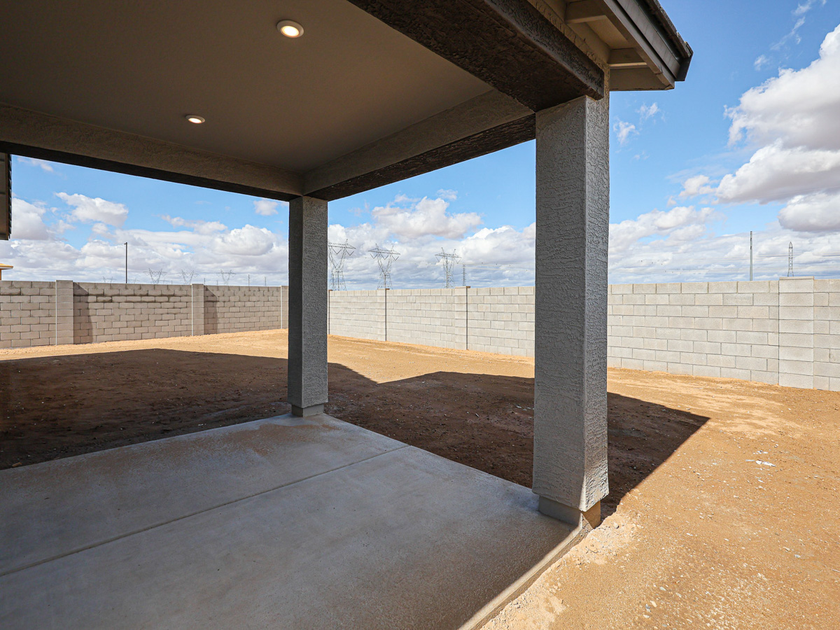 A concrete structure with a fence around it.