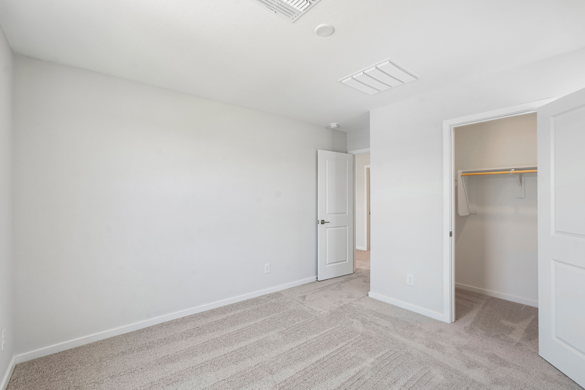 A room with white walls.