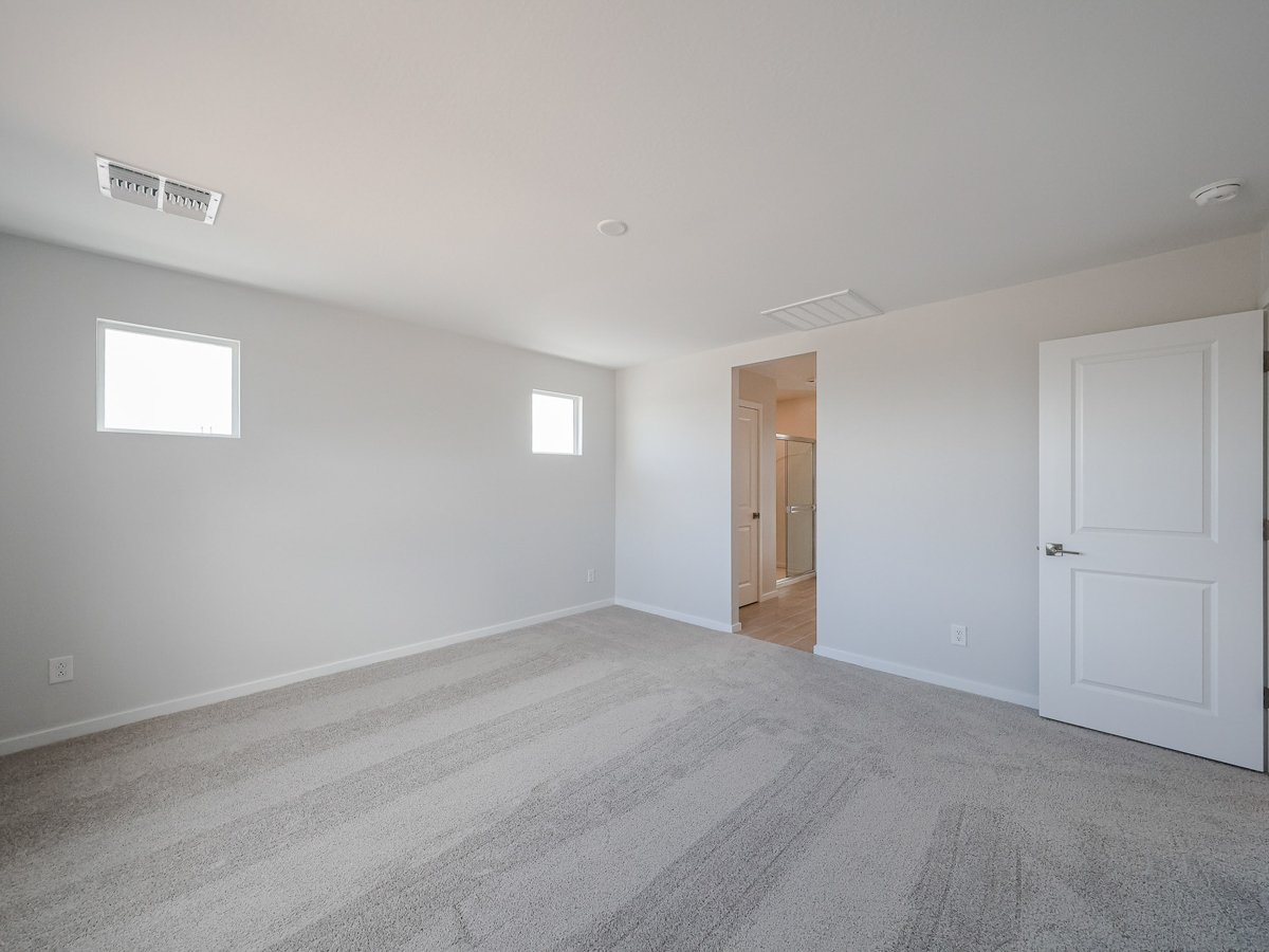 A room with white doors.