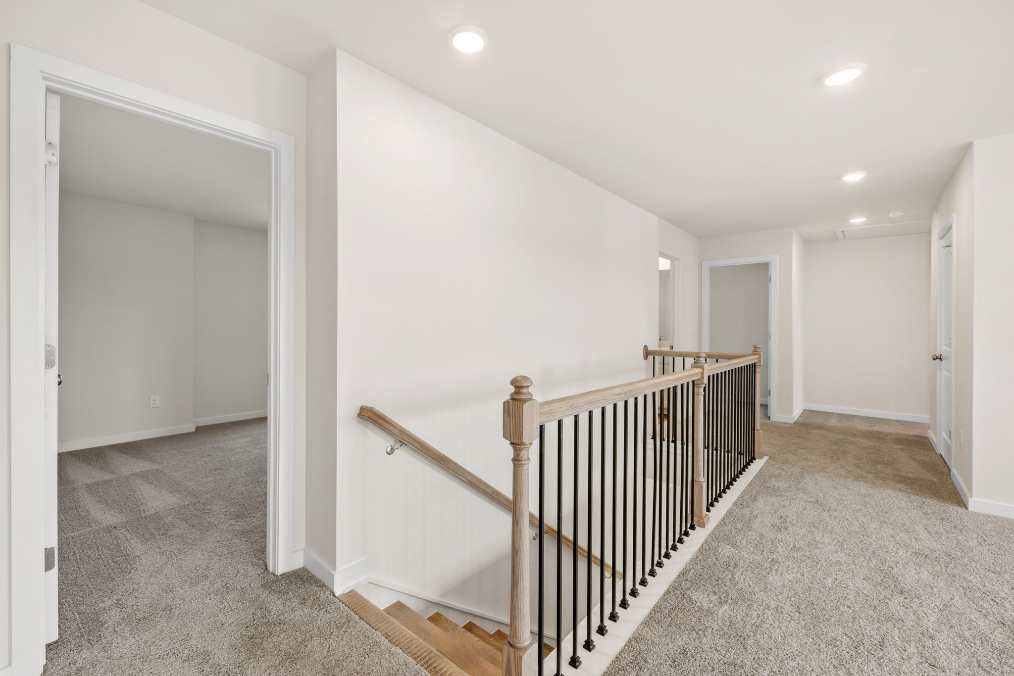 A staircase in a house.