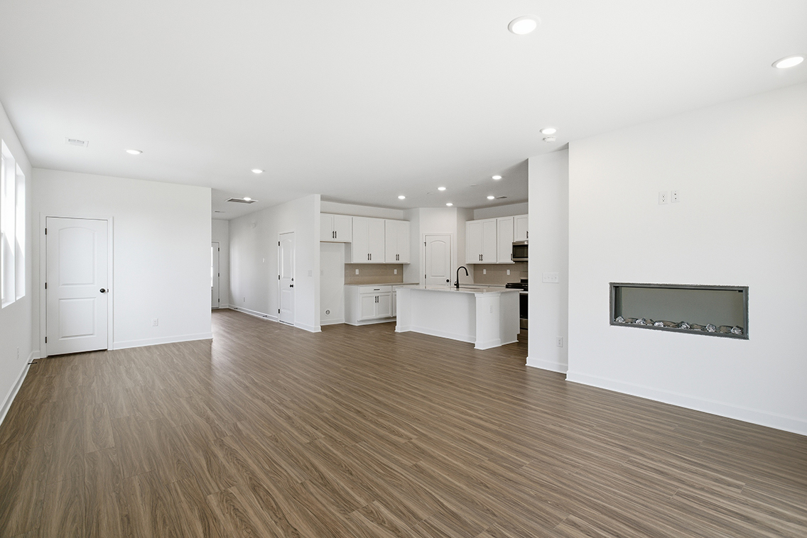 A large empty kitchen.