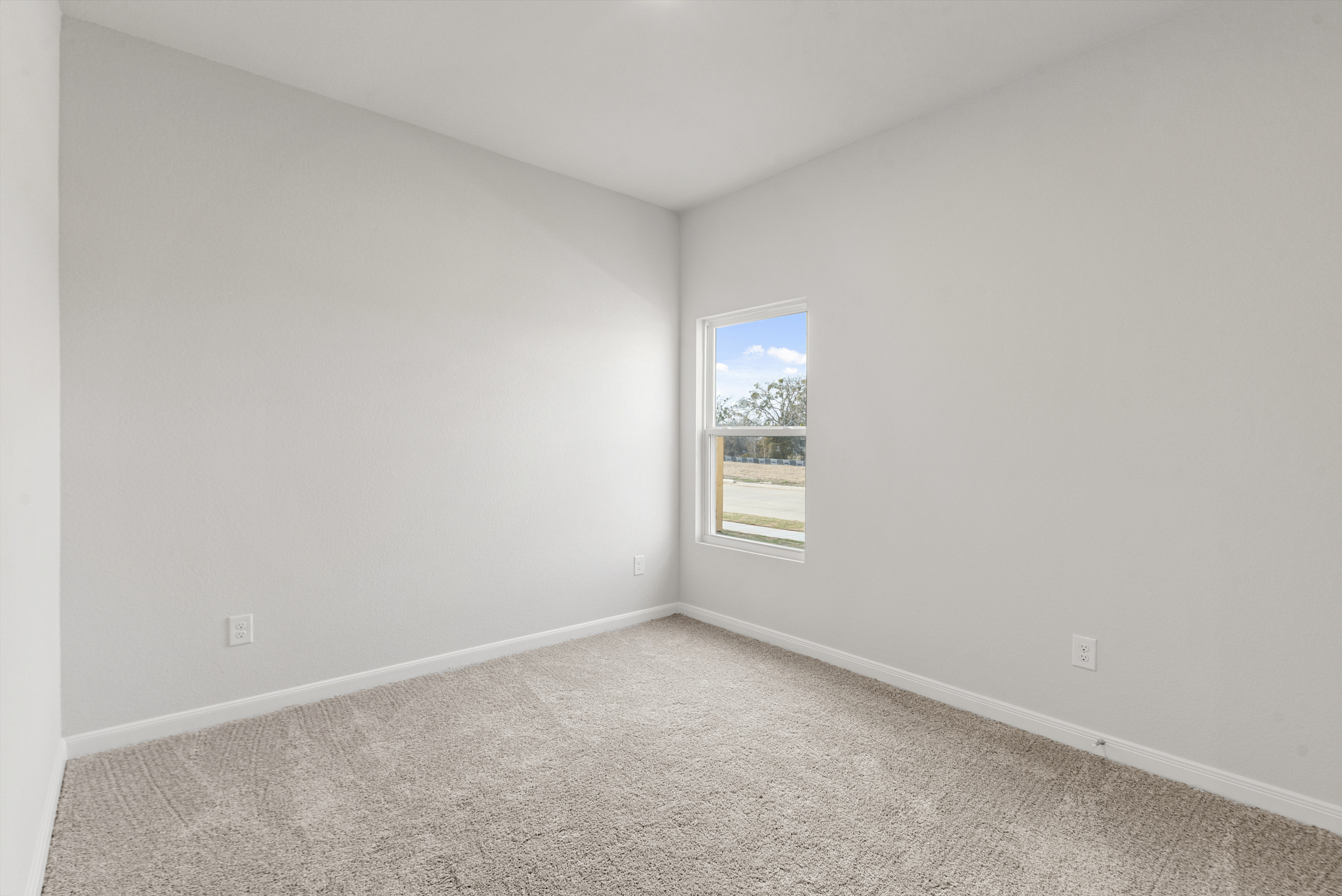 A room with a window.