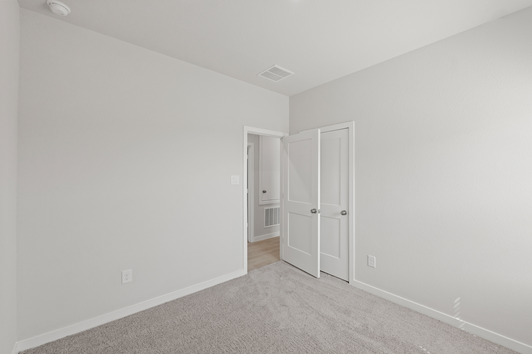 A room with white walls.