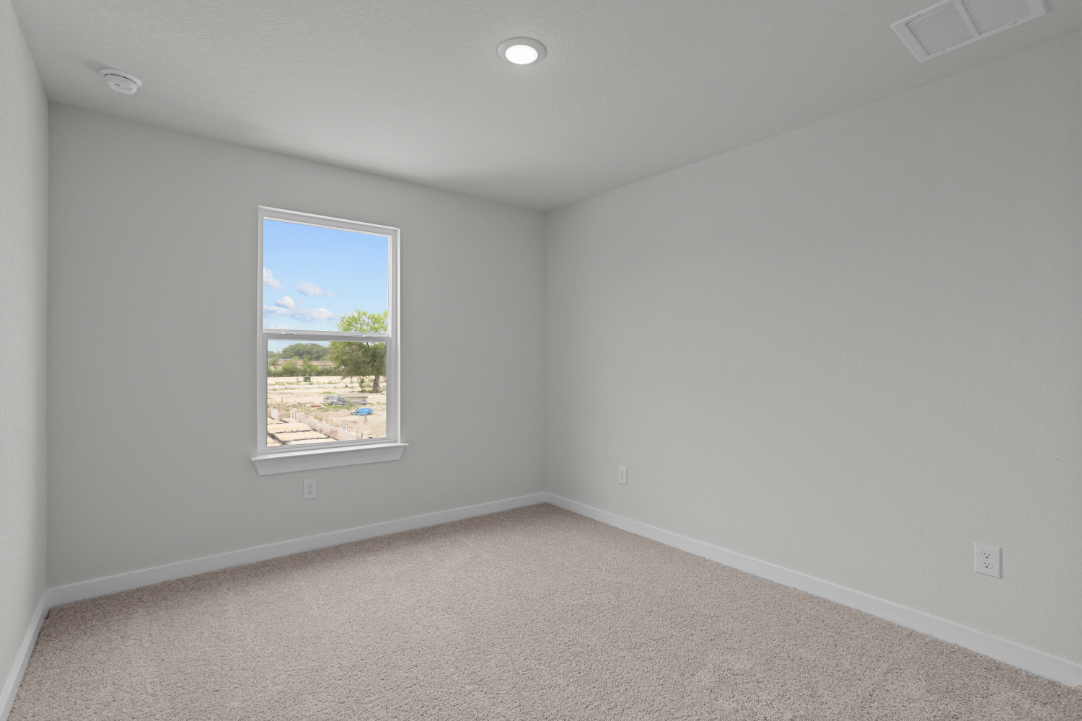 A room with a window.