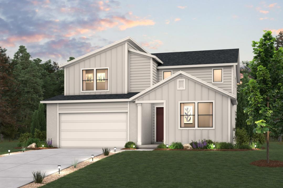 A house with a driveway.